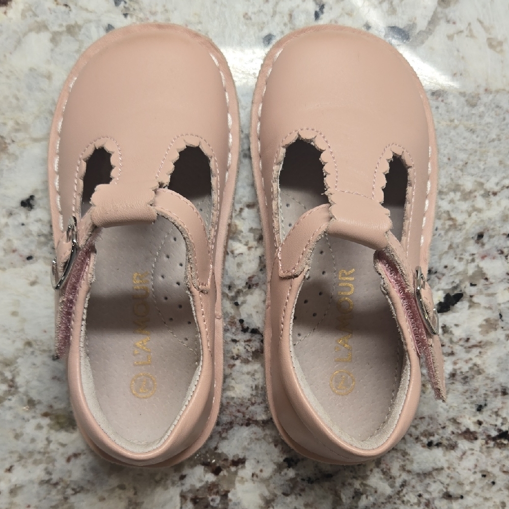 L'Amour Blush Blush Kids Dress Shoes